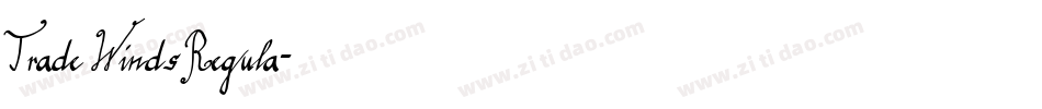 Trade Winds Regula字体转换